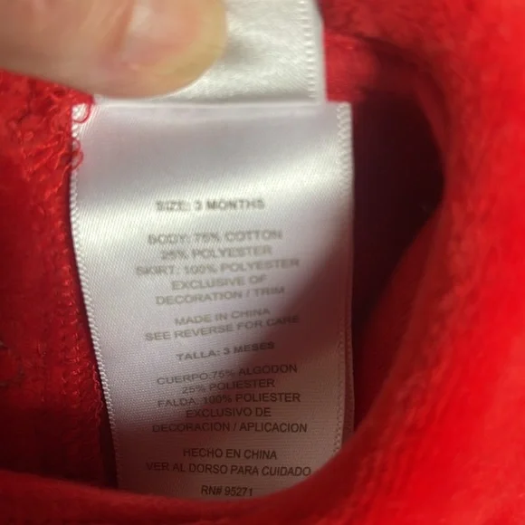 absorba (red) size 3 months. Really cute. Great condition! - Picture 5 of 6